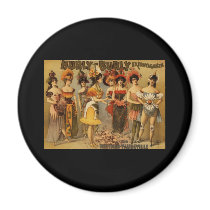 Hurly-Burly Extravaganza and Refined Vaudeville magnets by vintage_cafe Hurly-Burly Extravaganza and Refined Vaudeville magnets
