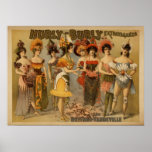 HurlyBurly Refined BURLESQUE Act VAUDEVILLE Poster