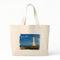 Huron lighthouse beach bag by ronnie44052 Huron lighthouse beach bag