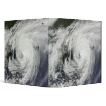 Hurricane Bill over Nova Scotia 3 Ring Binders