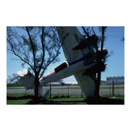 Hurricane damage, Kingston, Jamaica print