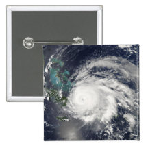 Hurricane Ike over Cuba, Hispaniola Pinback Buttons
