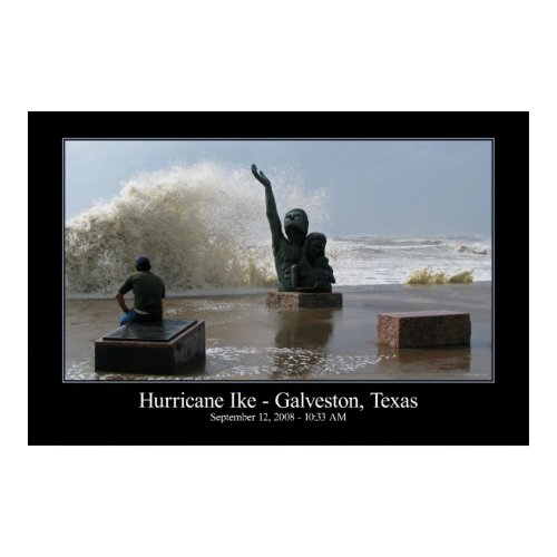 Hurricane Ike Poster print