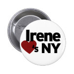Hurricane Irene loves NY Pinback Button