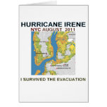 Hurricane Irene New York City Evacuation Map Poste Cards