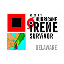 Hurricane Irene Survivor Delaware Postcard postcards