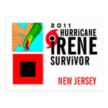 Hurricane Irene Survivor New Jersey Postcard