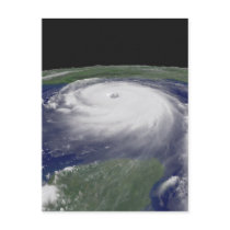 Hurricane Katrina Satellite image Postcard