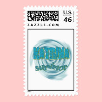 Hurricane Katrina Survivor Ocean Swirls stamps