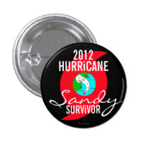 Hurricane Sandy Survivor 2012 Button 2 buttons