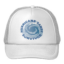 Hurricane Sandy Survivor 2012 Hats