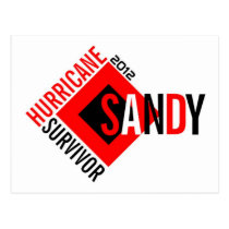 Hurricane Sandy Survivor Postcard 3 postcards