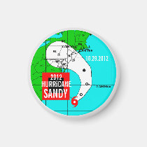 Hurricane Sandy Track Magnet 1 magnets