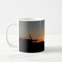 Hurricane sunset coffee mugs