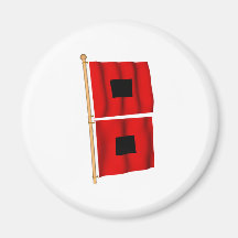 Hurricane Warning Refrigerator Magnet