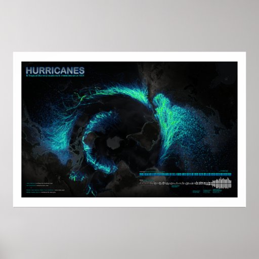 Hurricanes Since 1851 Print