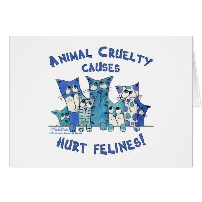 Hurt Felines Animal Cruelty Cards by creationhrt