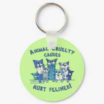 Hurt Felines Animal Cruelty keychains by creationhrt Hurt Felines Animal Cruelty keychains