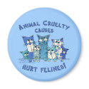 Hurt Felines Animal Cruelty magnets by creationhrt Hurt Felines Animal Cruelty magnets