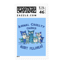 Hurt Felines Animal Cruelty Postage Stamps