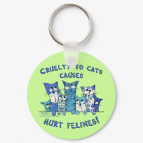 Hurt Felines Cruelty to Cats keychains by creationhrt Hurt Felines Cruelty to Cats keychains