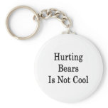 Hurting Bears Is Not Cool Keychain