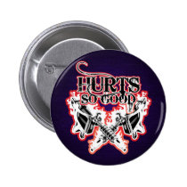 Hurts So Good Tattoo Button $6.95 buttons
