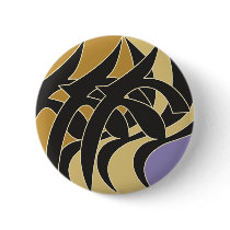 Hurufiyyat Style Arabic Calligraphy I Buttons