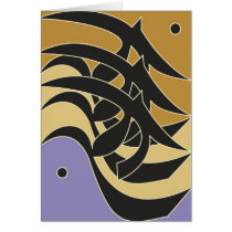 Hurufiyyat Style Arabic Calligraphy I cards