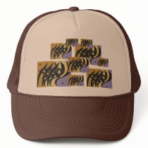 Hurufiyyat Style Arabic Calligraphy I hats
