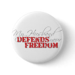 Husband Defends Freedom Pin
