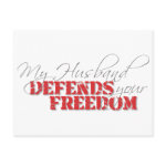 Husband Defends Freedom Postcards