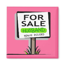 Husband for Sale magnets