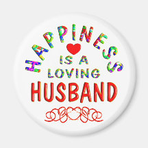 Husband Happiness Fridge Magnets