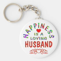 Husband Happiness Key Chains