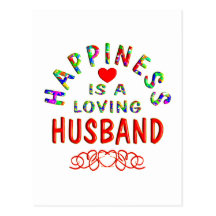 Husband Happiness Post Cards