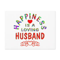 Husband Happiness postcards
