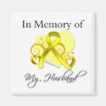 Husband - In Memory of Military Tribute Magnet