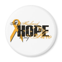 Husband My Hero - Leukemia Hope magnets