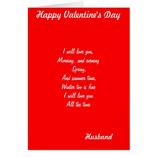 Husband Romantic Valentine S Day Greeting Cards Zazzle