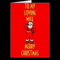 HUSBAND TO WIFE CHRISTMAS CARDS cards