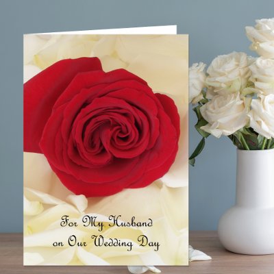 Husband Wedding Card -- For My Husband