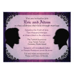 Husbands II Custom Gay Wedding Invitations invitations