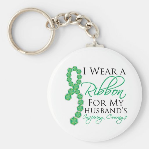 Husband's Inspiring Courage - Liver Cancer Key Chain