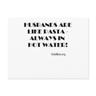 Husbands Postcard by oddbob