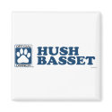 Hush Basset Blue magnets by GenuineDogOwner Hush Basset Blue magnets
