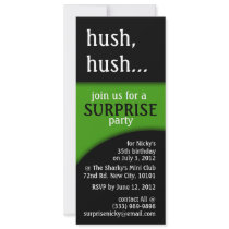 hush, hush birthday surprise announcement