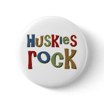 Huskies Rock buttons
