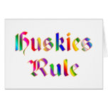 Huskies Rule Card