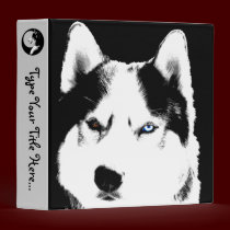 Husky Binder Sled Dog Husky Art School Supplies binders